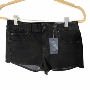 AMERICAN EAGLE shorts womens black hi rise shortie short size 8